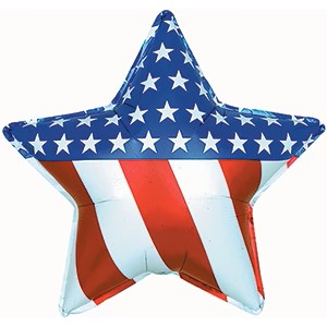 Pkg Patriotic Star 31"